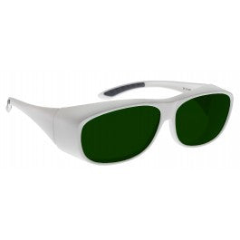 GREEN LENS MIGRAINE RELIEF Eyewear frame 53W WHITE Fit-Over Style LARGE SKU 8231789831