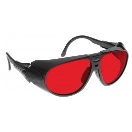 RED LENS Dim Light Melatonin Onset Eyewear frame 32 BLACK Wrap Around Style MEDIUM SKU 7747464263