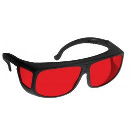 RED LENS Dim Light Melatonin Onset Eyewear frame 36 BLACK Fit-Over Style MEDIUM SKU 7750160327